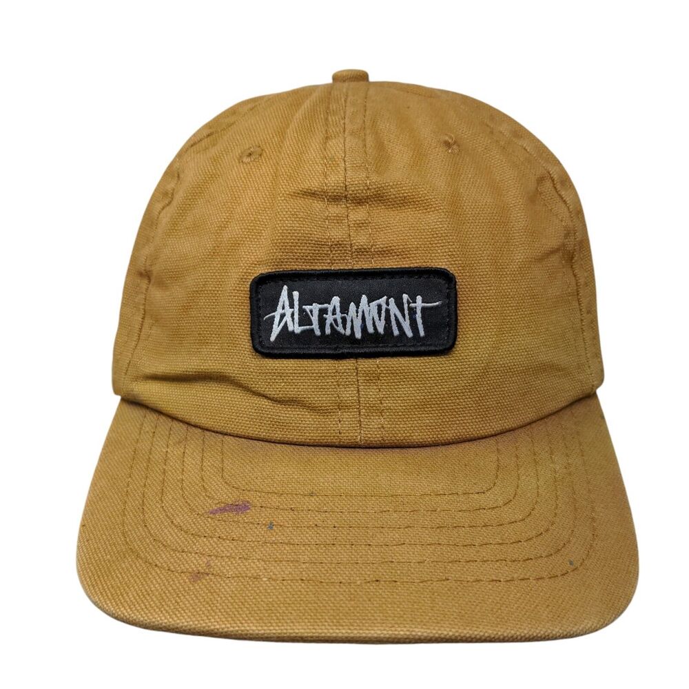 Altamont Slideback Hat Brown One Size Adjustable Patch Logo Vented Holed